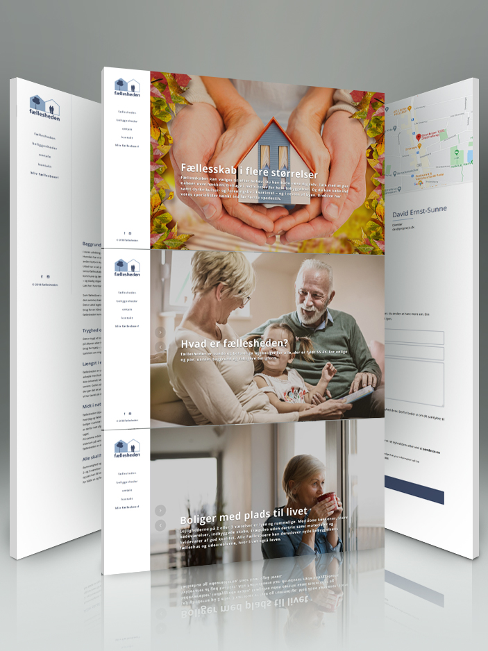 Hjemmeside til ejendomsudviklingsprojekt