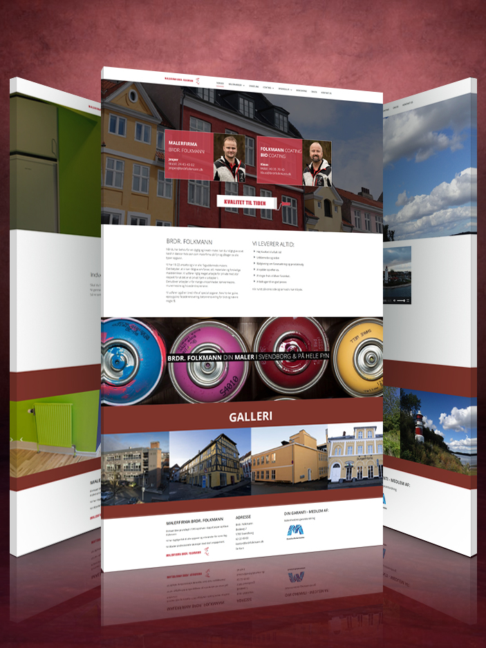 Hjemmeside til malerfirma